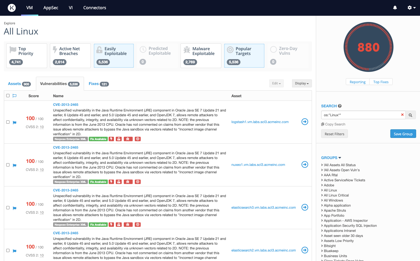 Cisco Vulnerability Management (formerly Kenna.VM) Screenshot #0