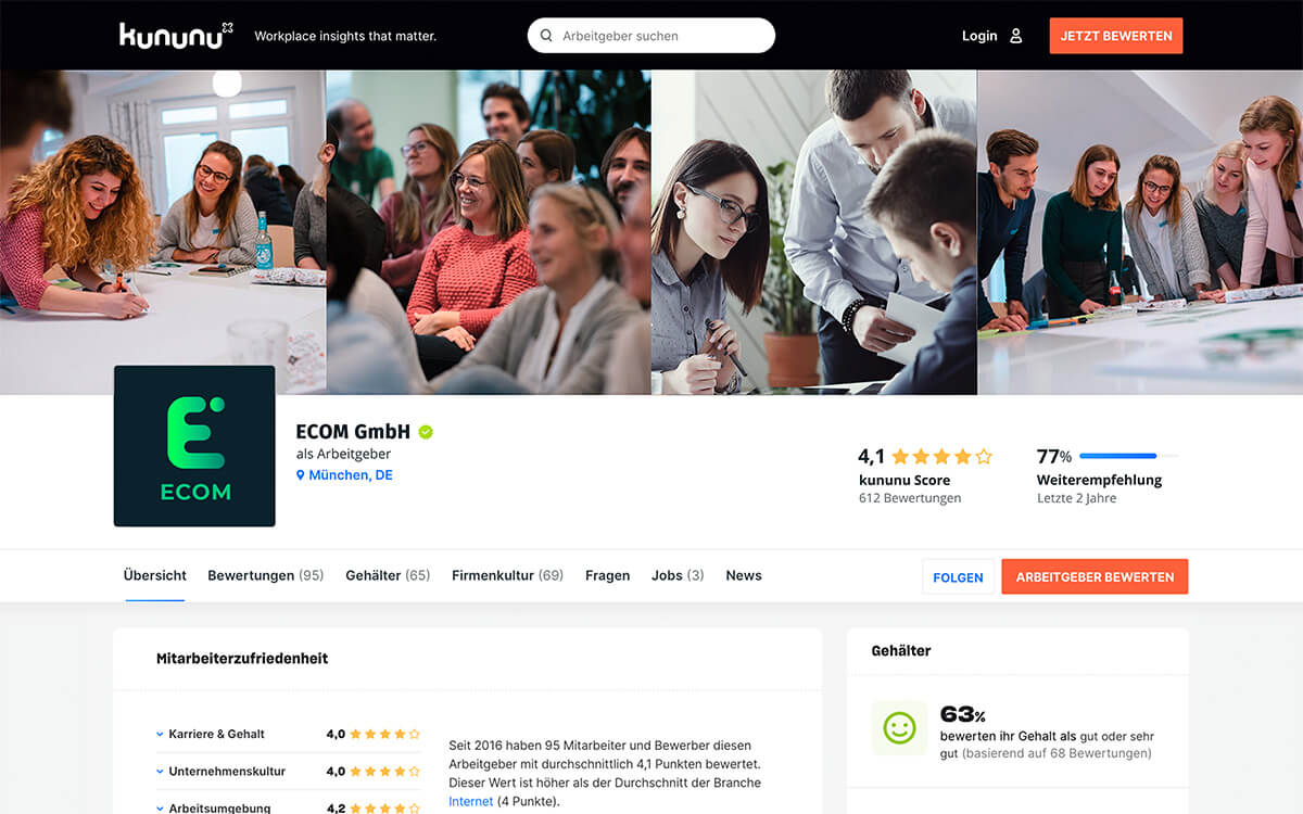 Employer Branding Profil by kununu  Screenshot #0