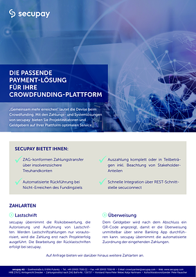 Produktblatt "Crowdfunding"