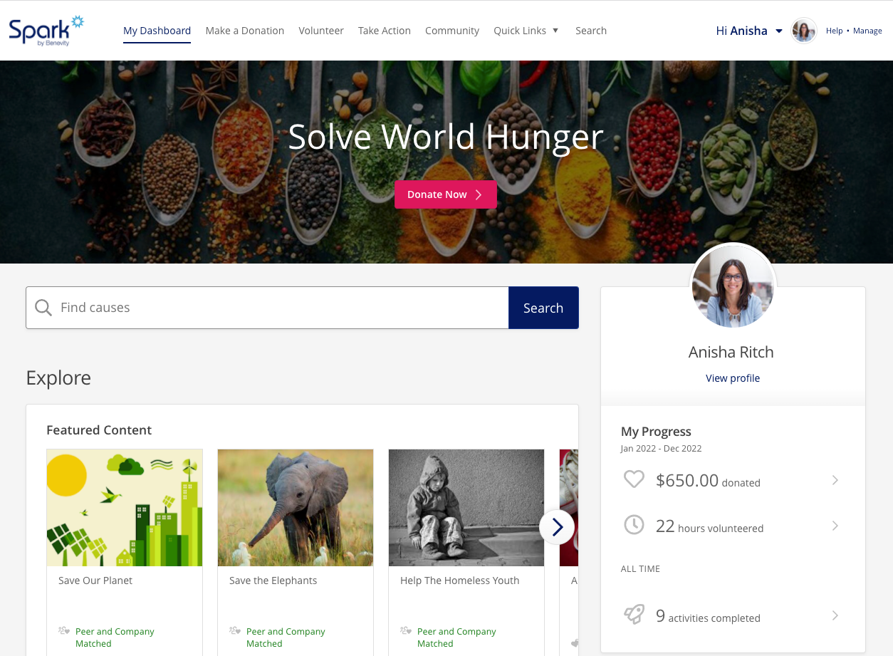 Spark by Benevity Screenshot #0