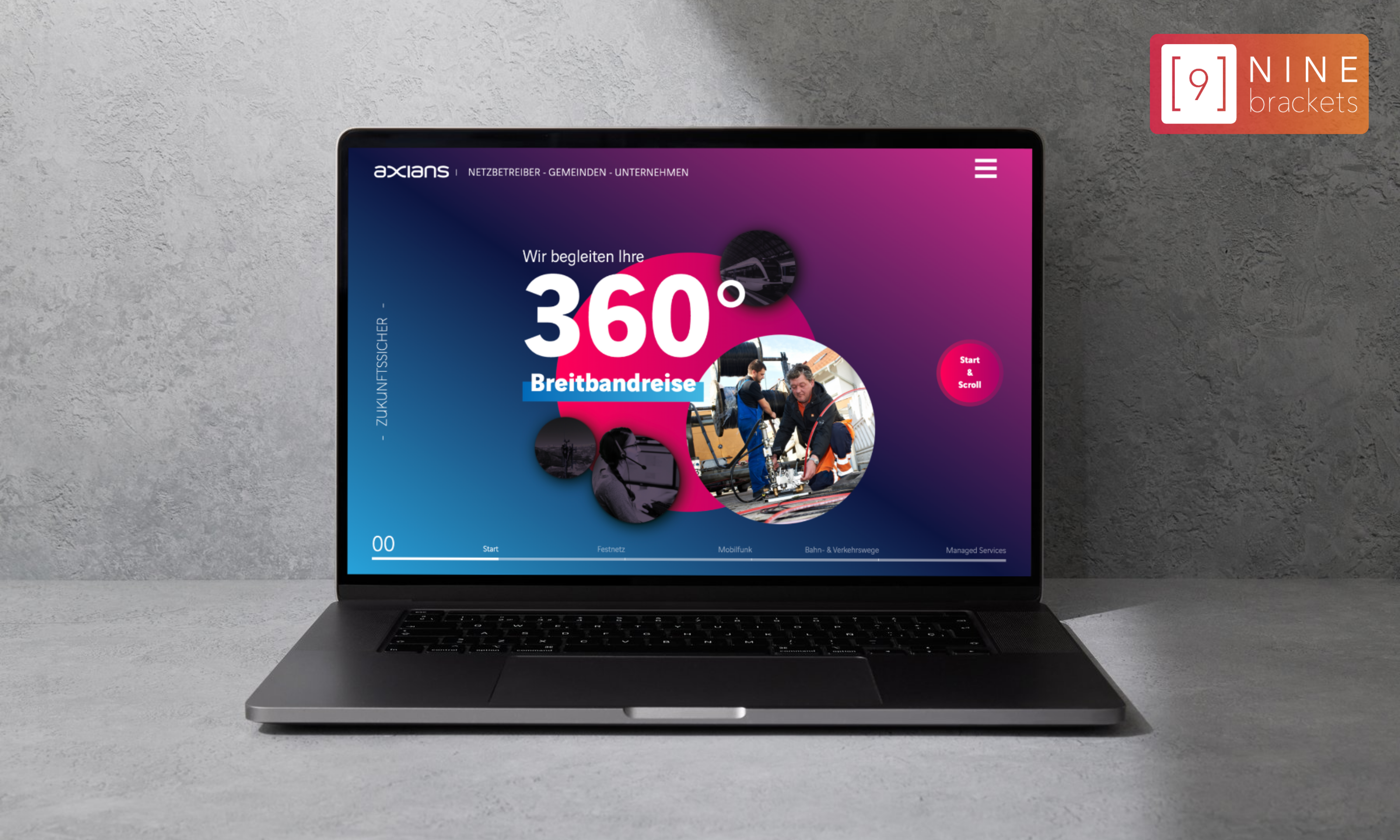 NINE brackets GmbH Projects & Portfolio Screenshot #0