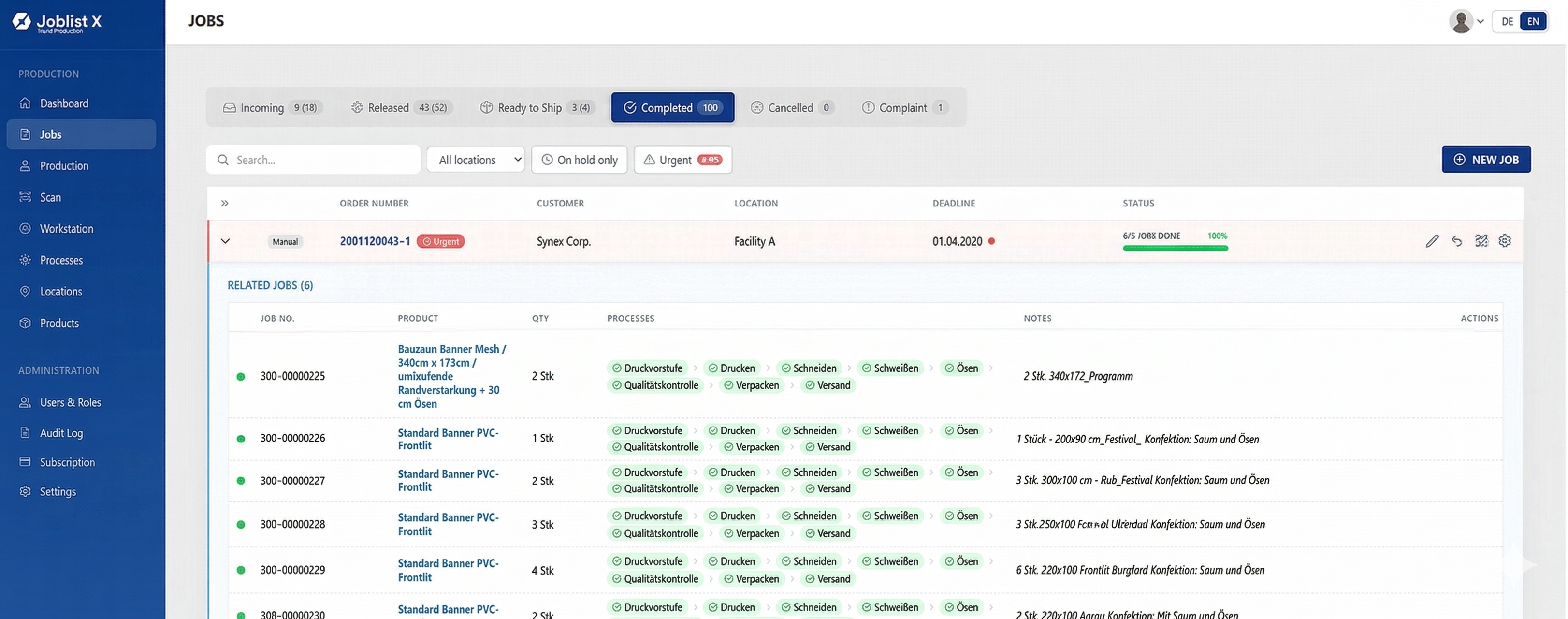 JoblistX Screenshot #0