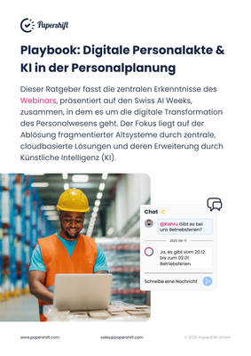 Playbook: Digitale Personalakte und KI in der Personalplanung