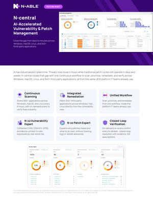 AI-Accelerated Vulnerability & Patch Management with N-central® (EN)