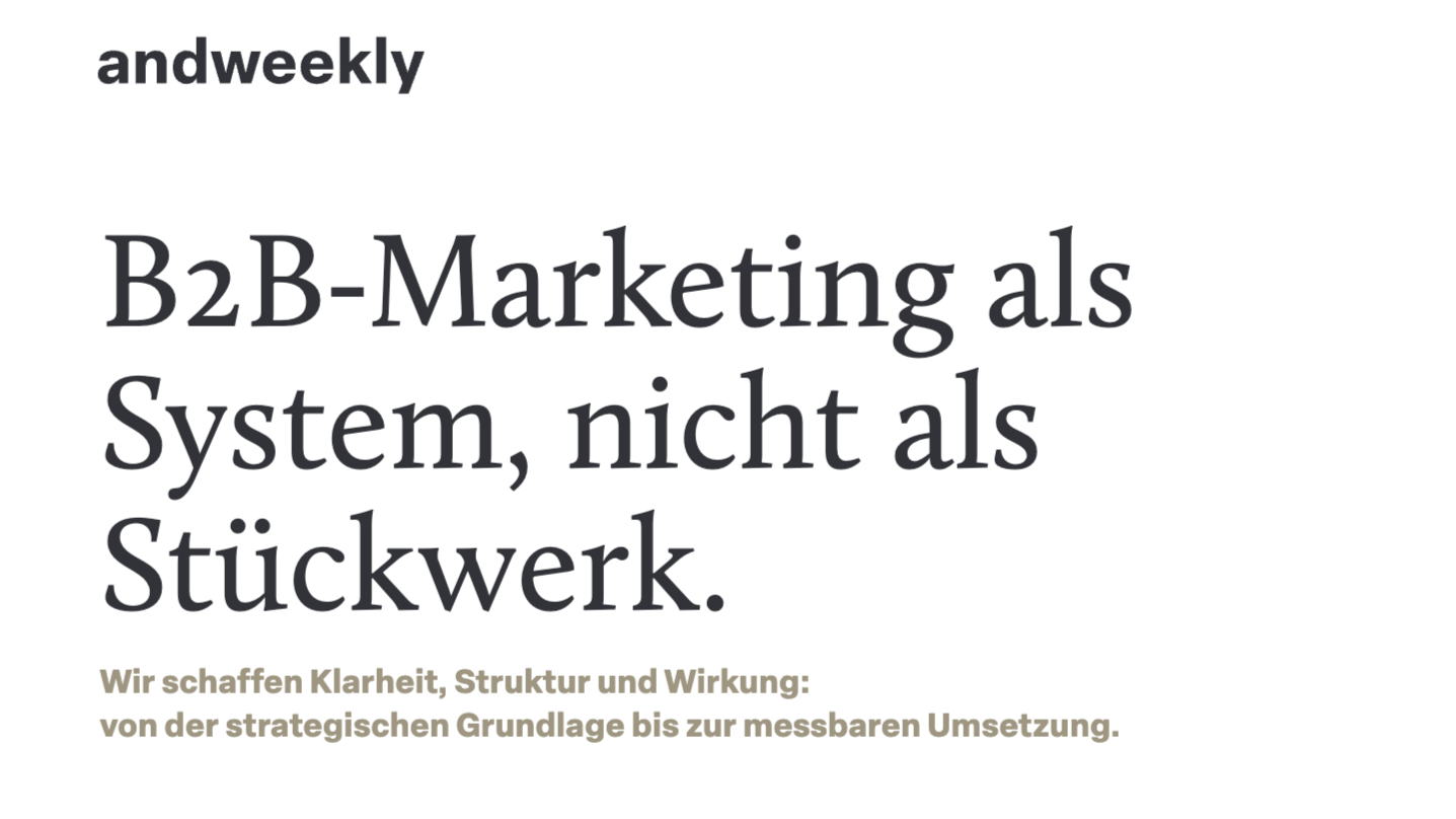 andweekly  Projekte & Portfolio Screenshot #0