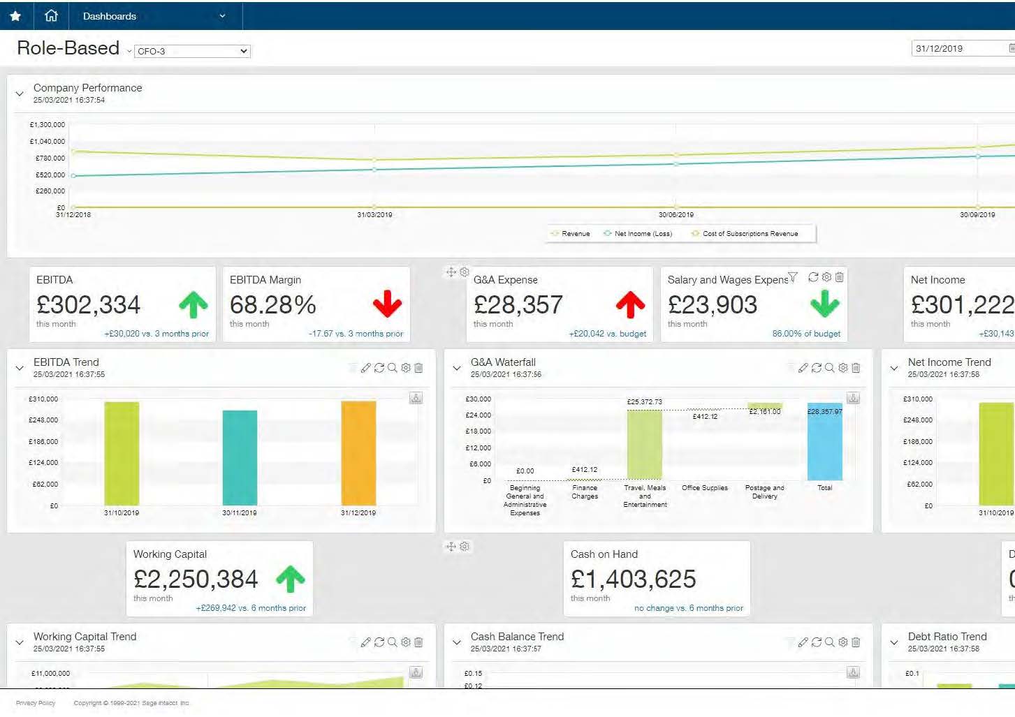 Sage Intacct Screenshot