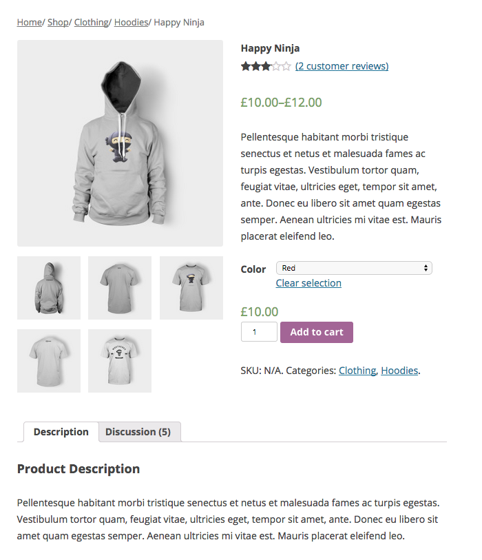 WooCommerce Screenshot #0