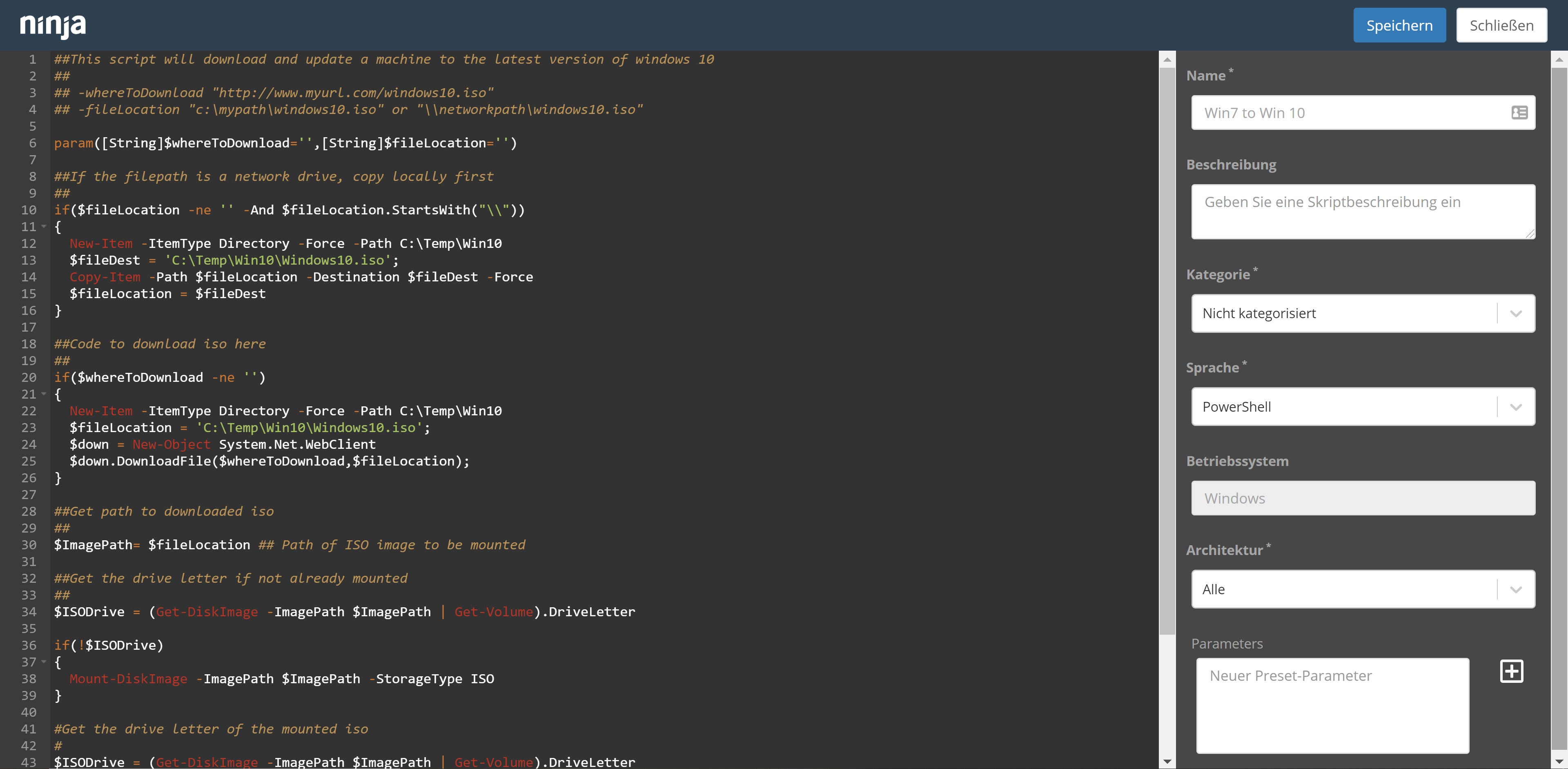 NinjaOne (ehemals NinjaRMM) Screenshot