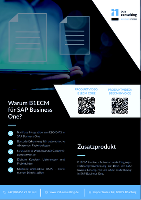 Warum B1ECM für SAP Business One