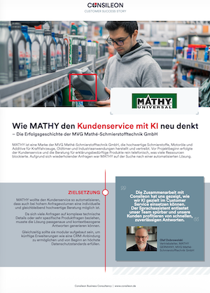 Mathy - Kundenservice mit KI