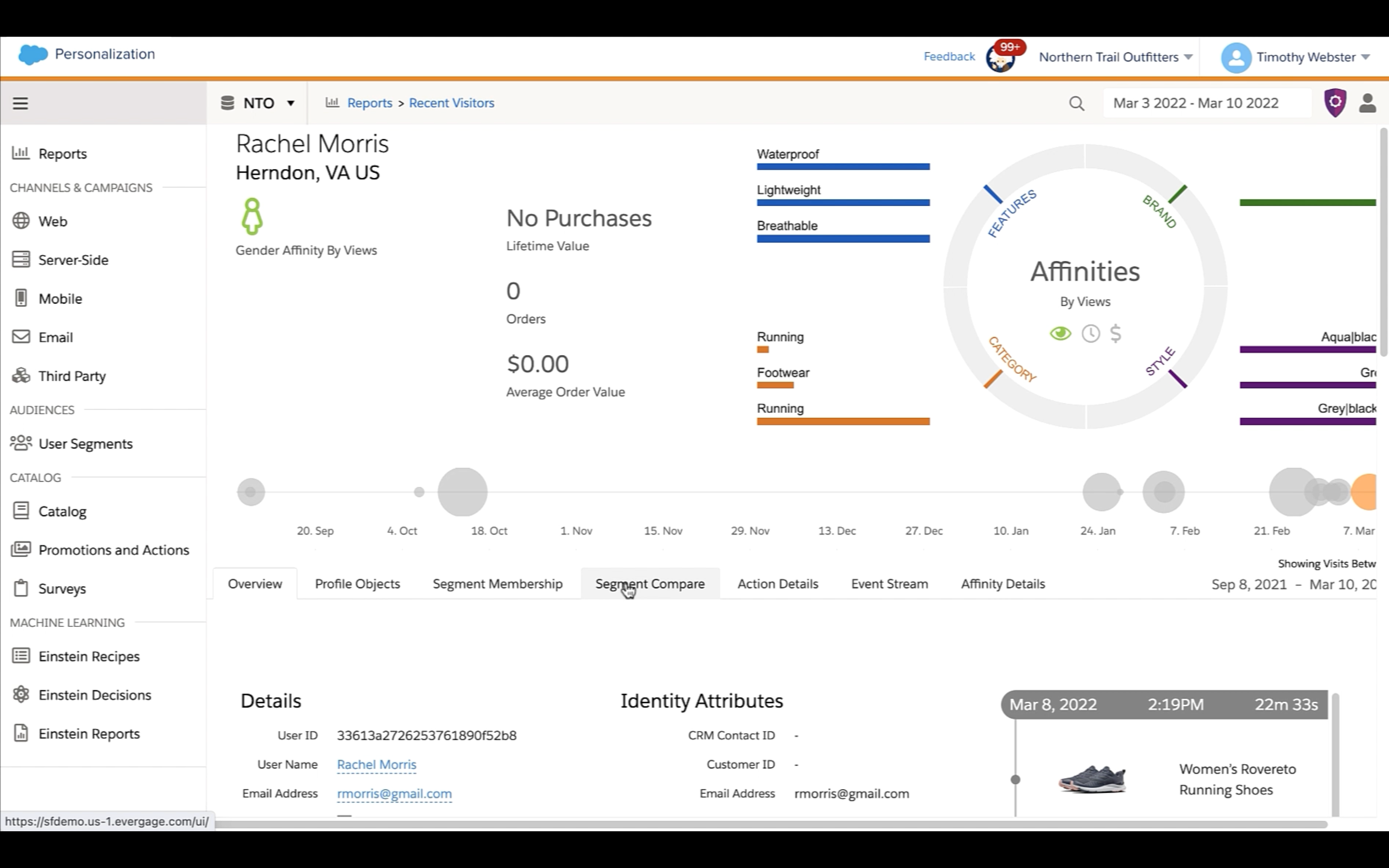 Salesforce Marketing Cloud Personalization Screenshot