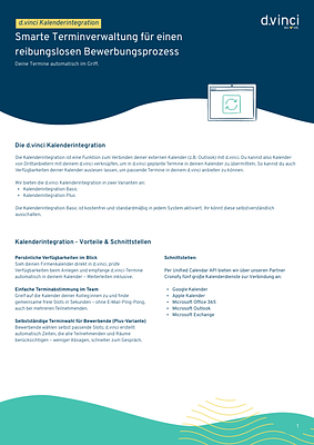 Handout Kalenderintegration