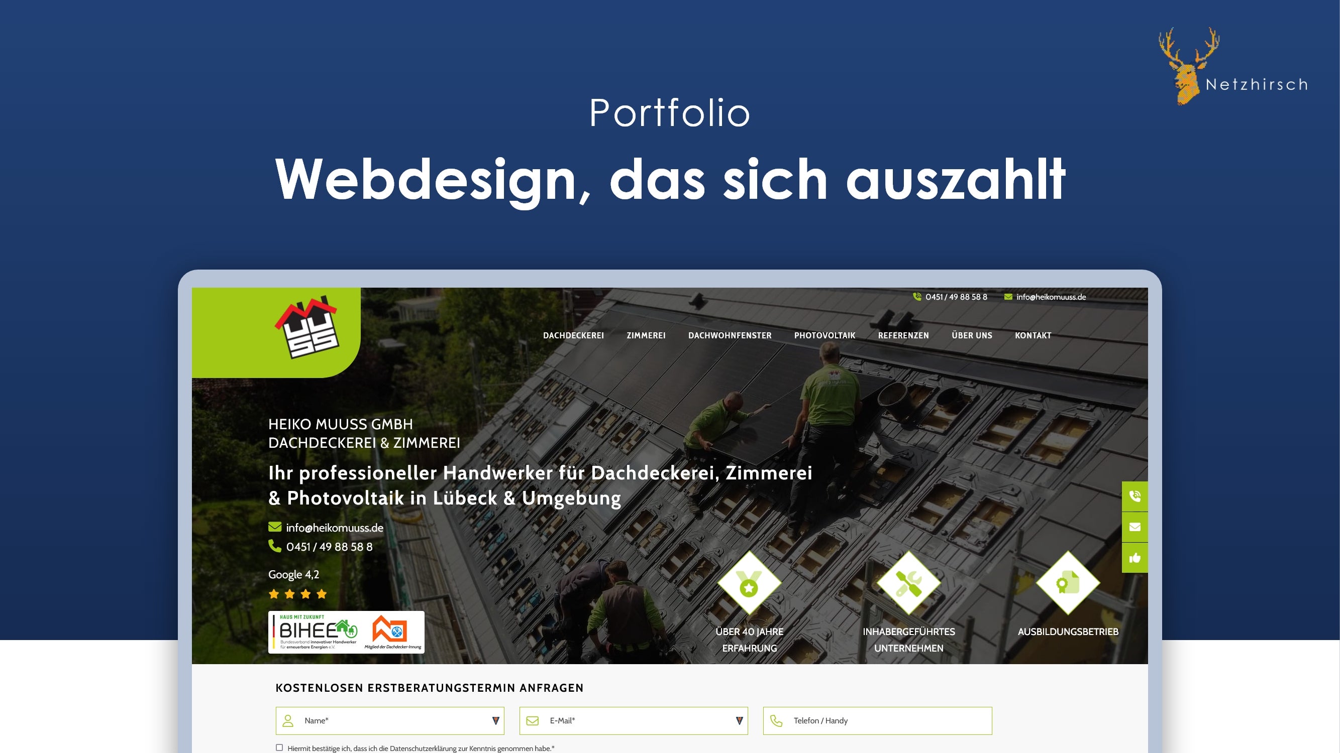 Netzhirsch Projects & Portfolio Screenshot #1