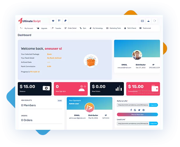 ARM MLM Software Screenshot #0
