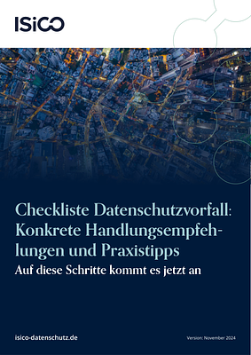 Checkliste für Datenschutzvorfälle