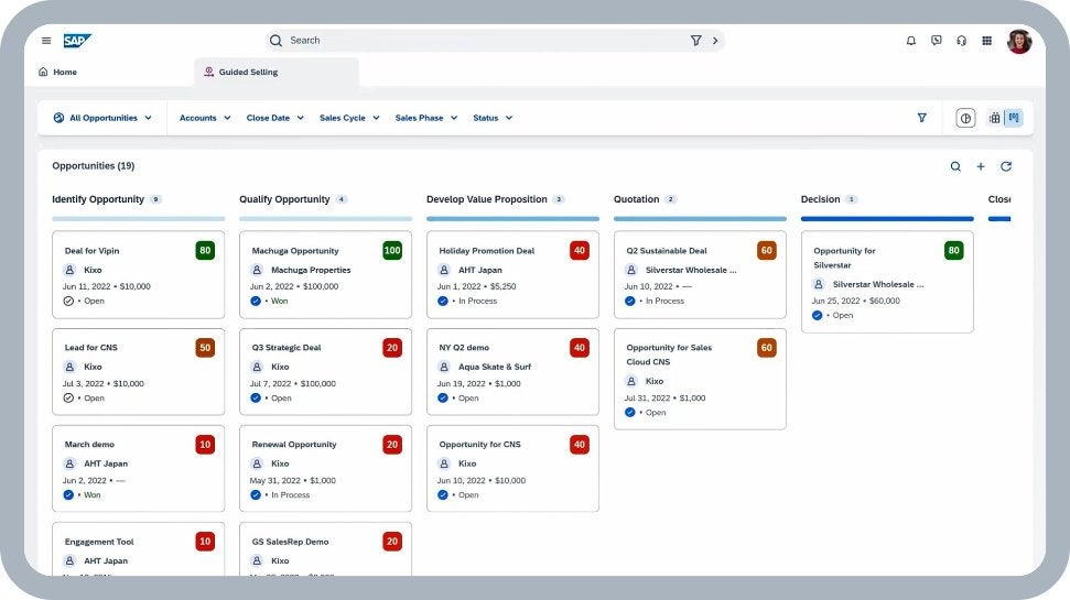 SAP Sales Cloud V2 Screenshot #0