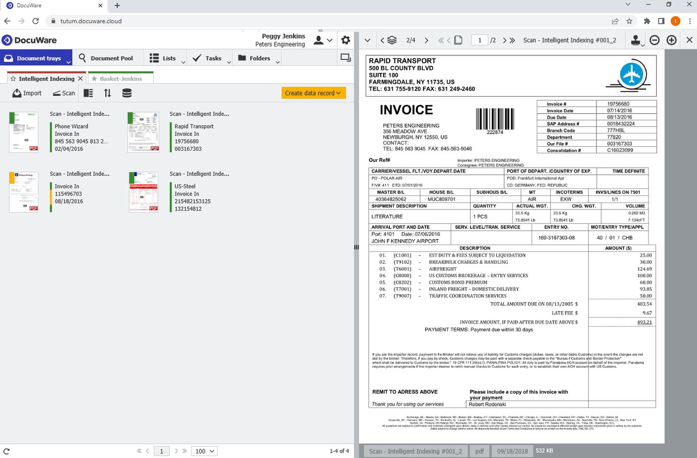 DocuWare Screenshot