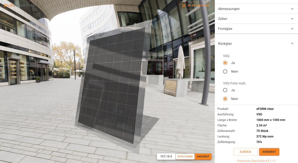 K3 Produkt-Konfigurator Screenshot #0