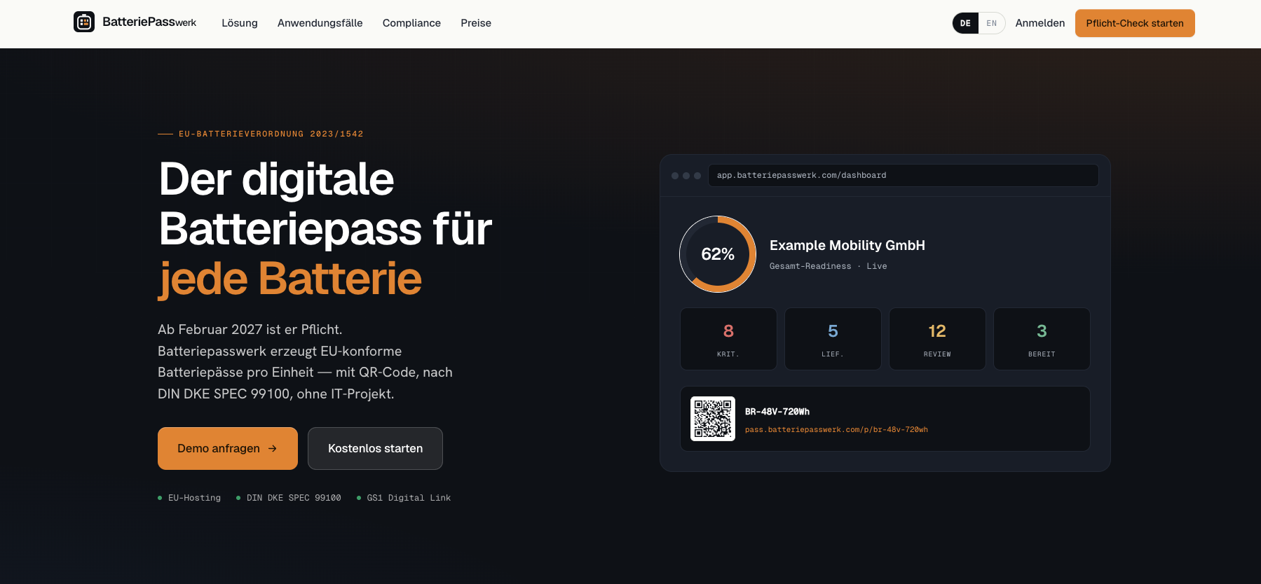 Batteriepasswerk Screenshot #0