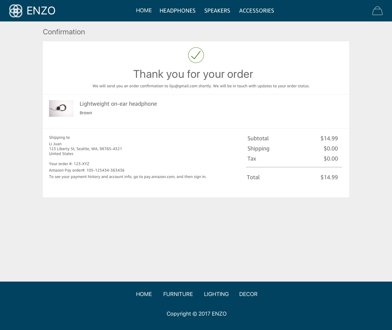 Amazon Pay Screenshot