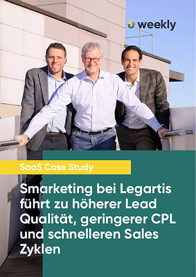 Smarketing bei Legartis führt zu höherer Lead Qualität, geringerer CPL und schnelleren Sales Zyklen