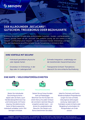 Produktblatt "Gutscheine & Loyalty"