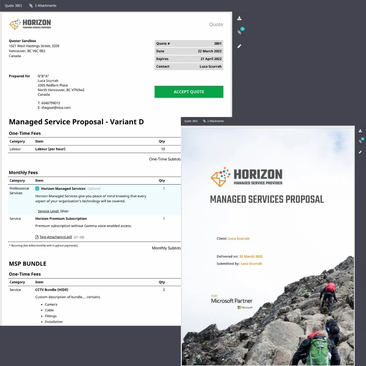 Quoter Screenshot #0