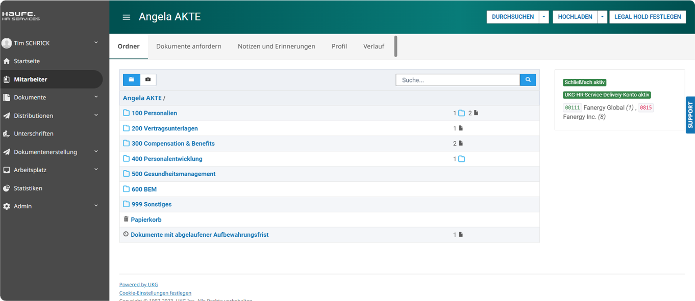 Haufe Digitale Personalakte Screenshot #0