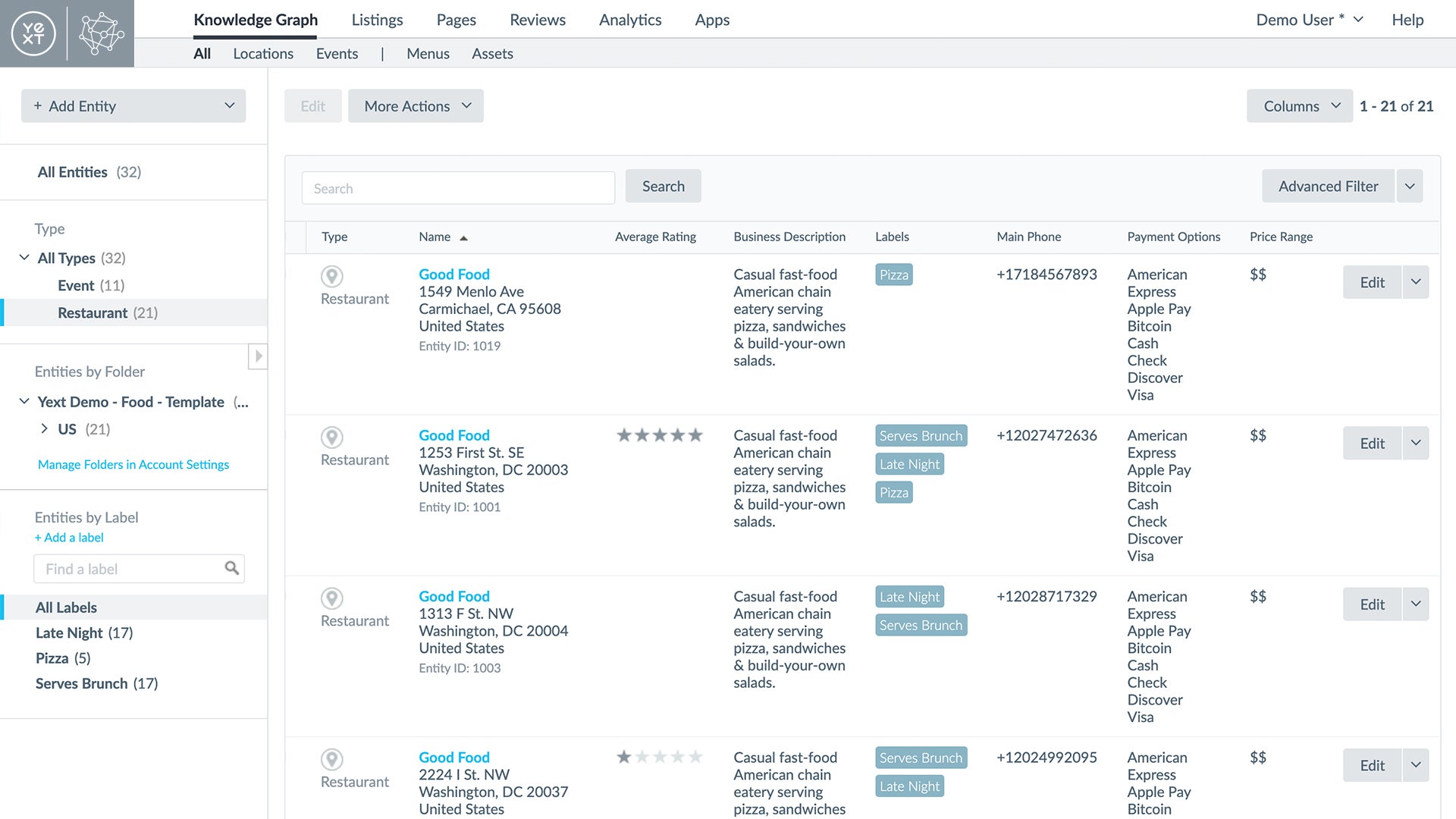 Yext Search Experience Cloud Screenshot #0