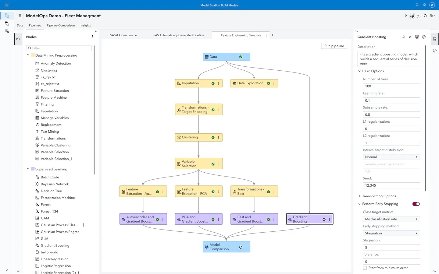 SAS Visual Data Mining and Machine Learning Screenshot #0