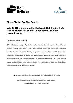 Case Study - CAICON GmbH