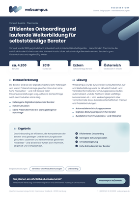 WebCampus Success Story: Vorwerk