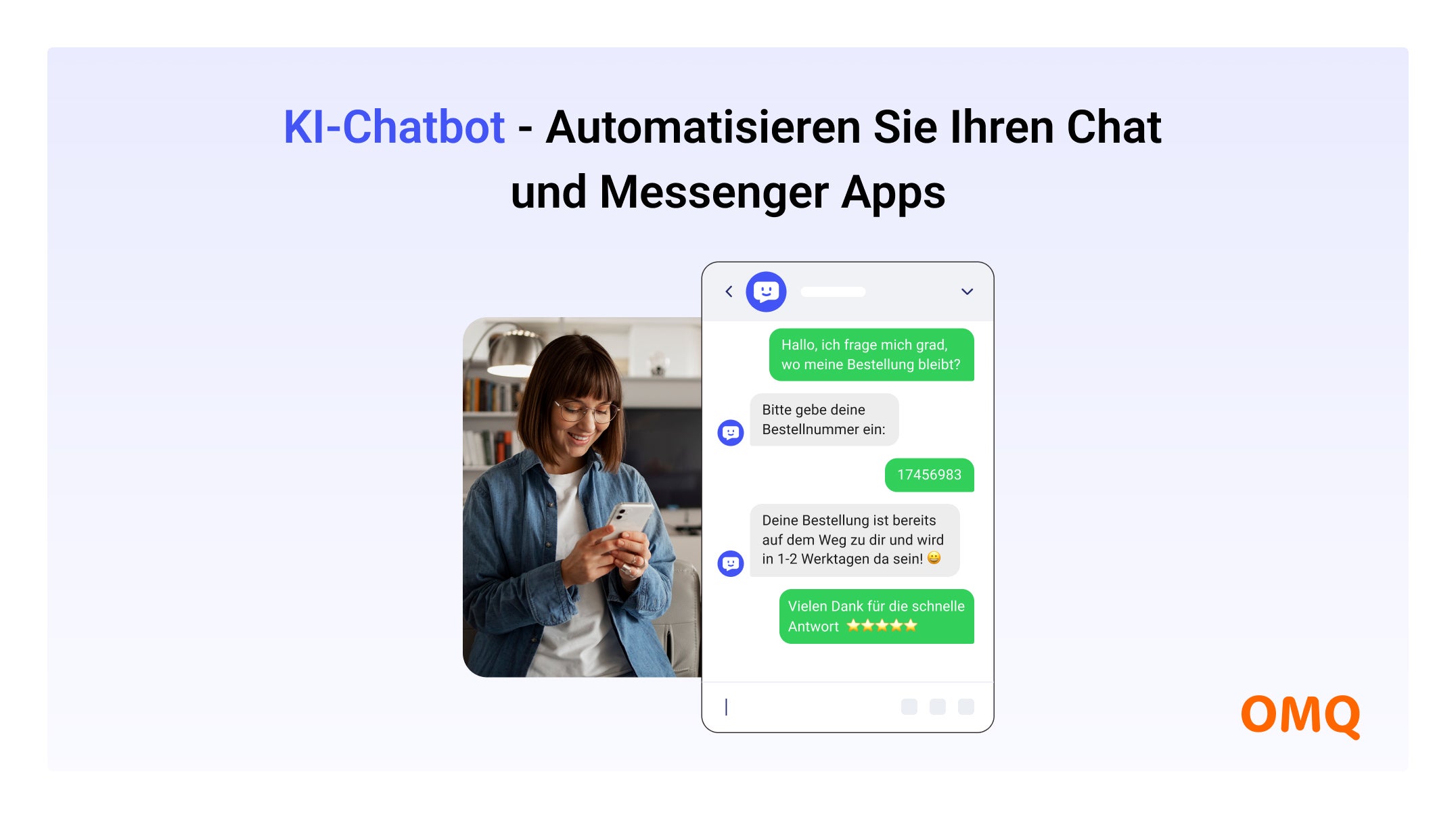 OMQ Chatbot und Kundenservice Software Screenshot #0