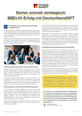 Case Study BBE Handelsberatung