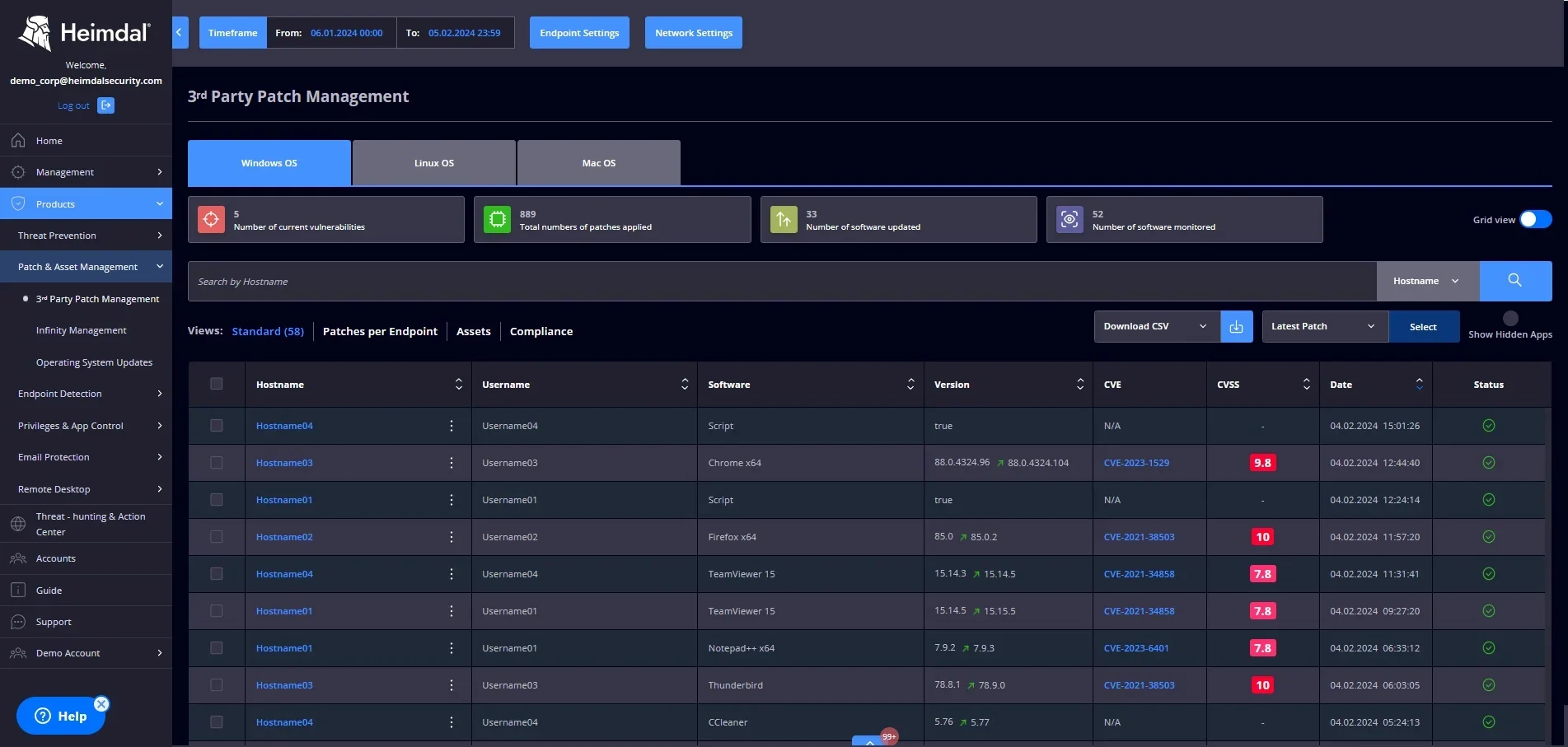 Heimdal Patch & Asset Management Screenshot #0