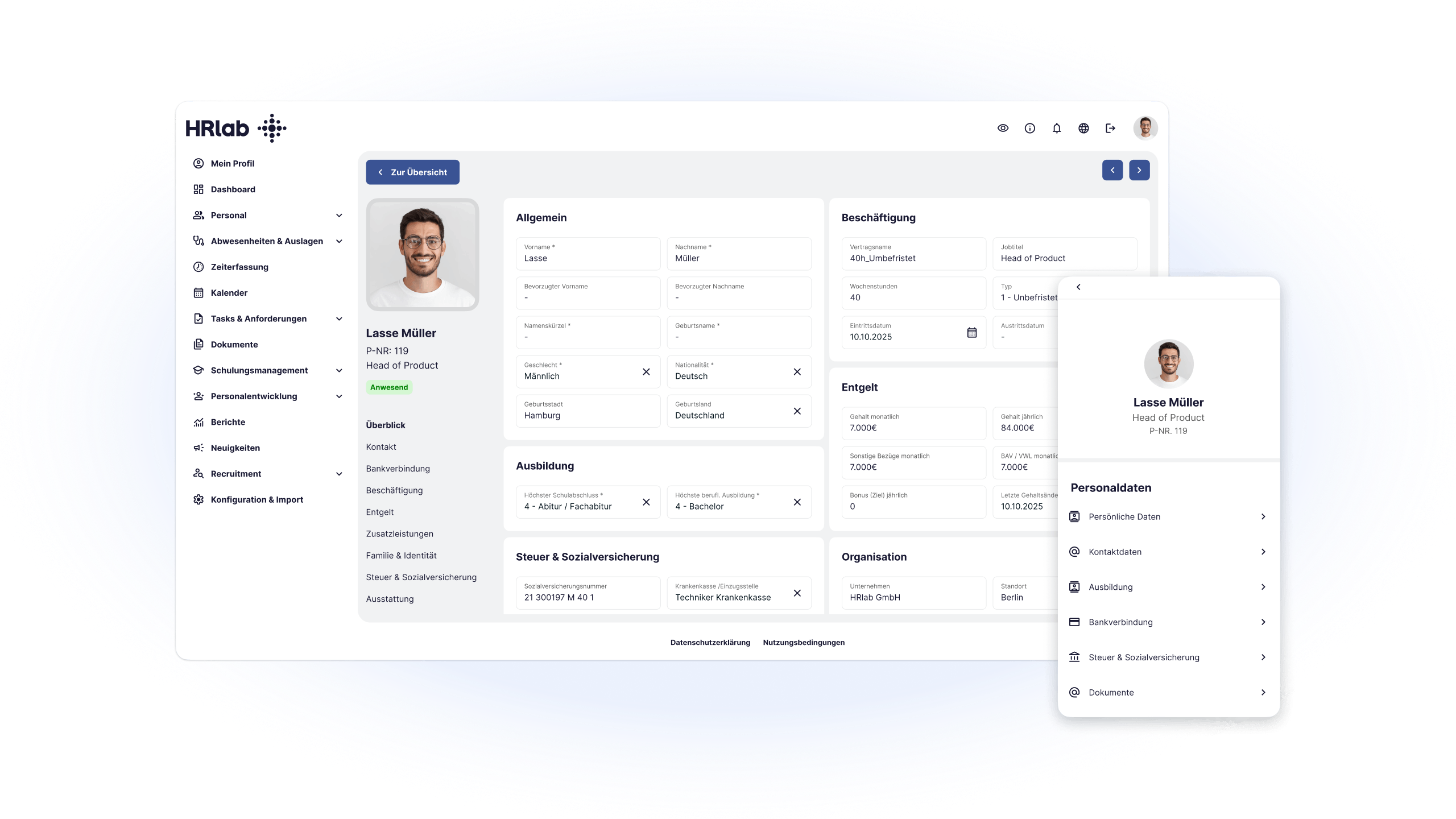 HRlab Screenshot #0