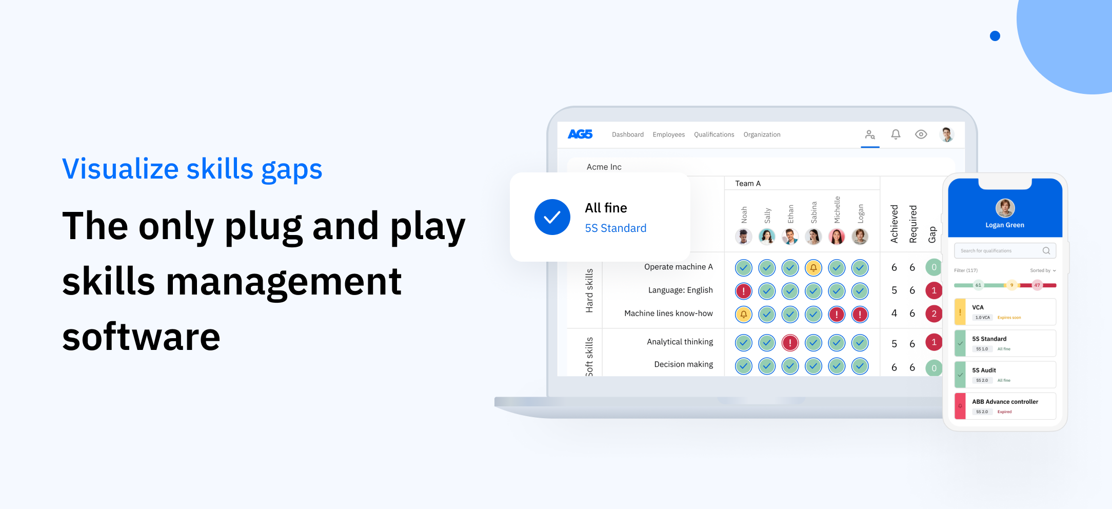 AG5 Skills Management Software Screenshot #0
