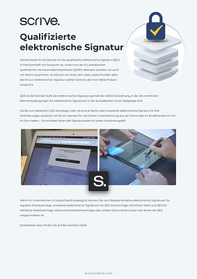 Scrive - Qualifizierte elektronische Signatur