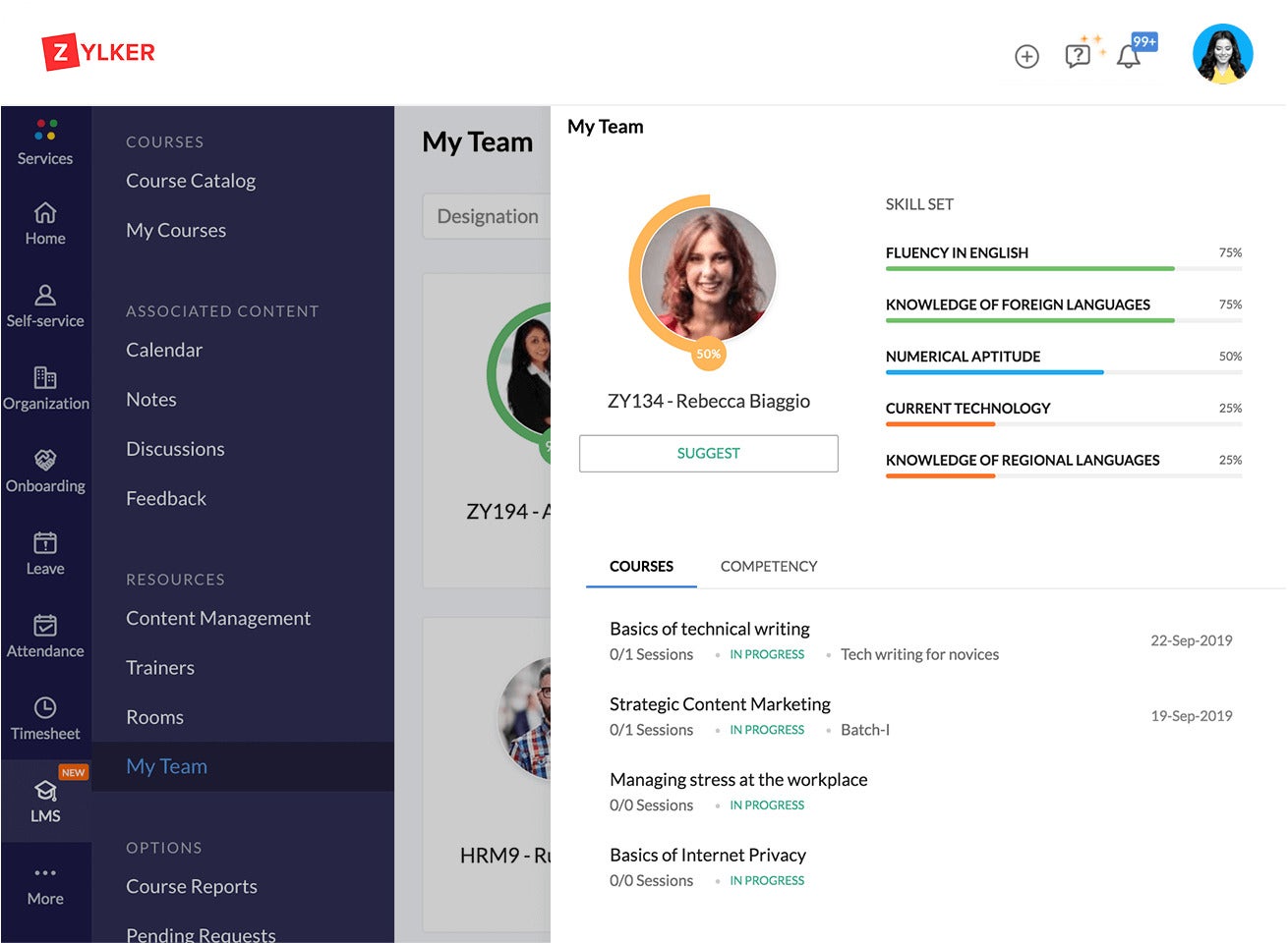 Zoho People Screenshot