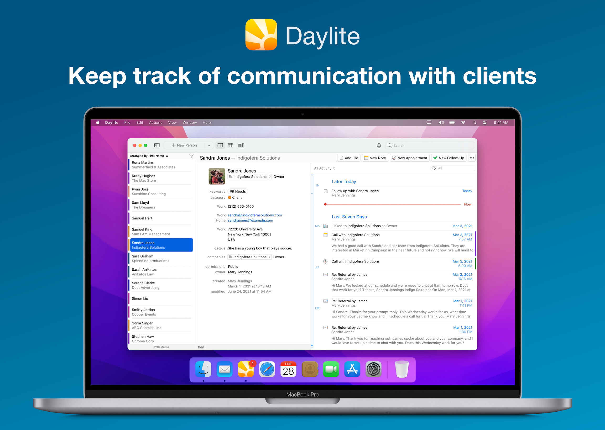 Daylite Screenshot