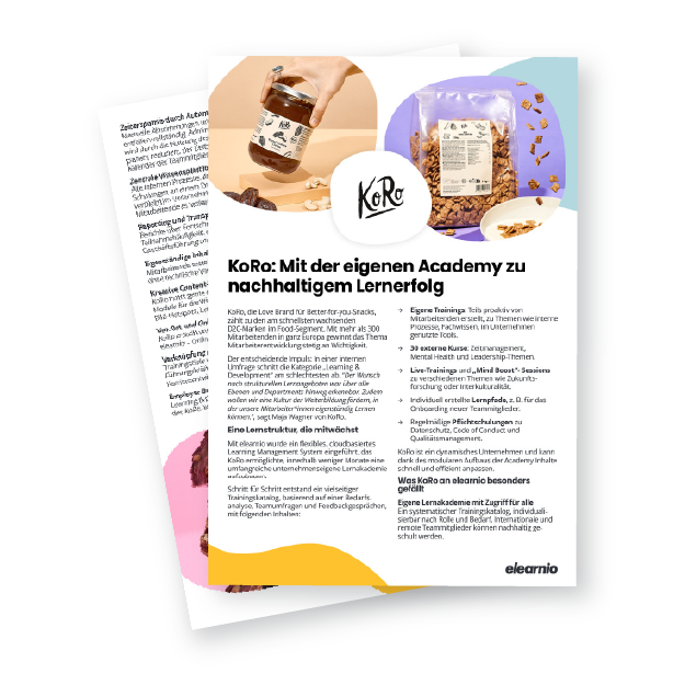 elearnio Success Story KoRo: Mit der eigenen Academy zum Lernerfolg