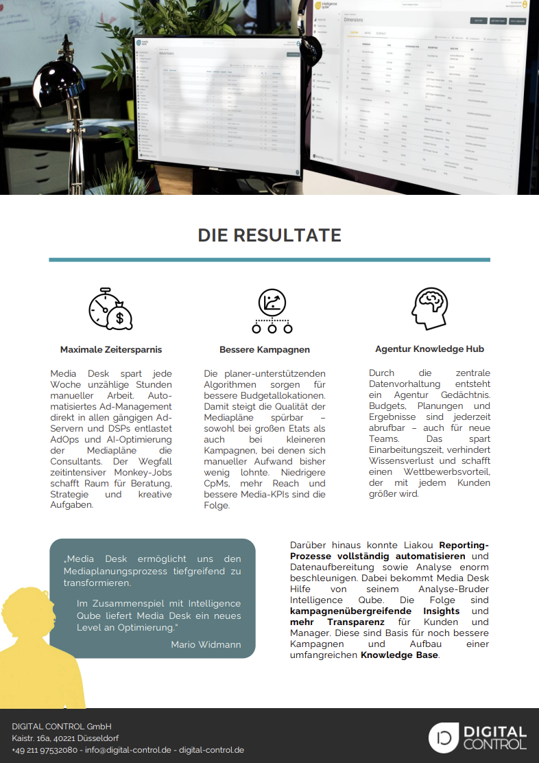 Media Desk als Paid-Media-Ecosystem im Einsatz: Case Study Liakou