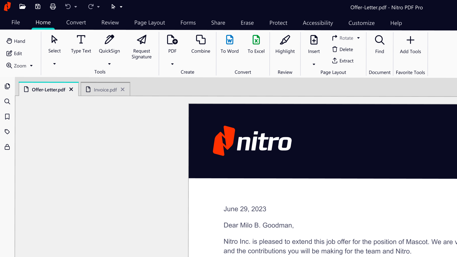 Nitro Pro Business Screenshot #0