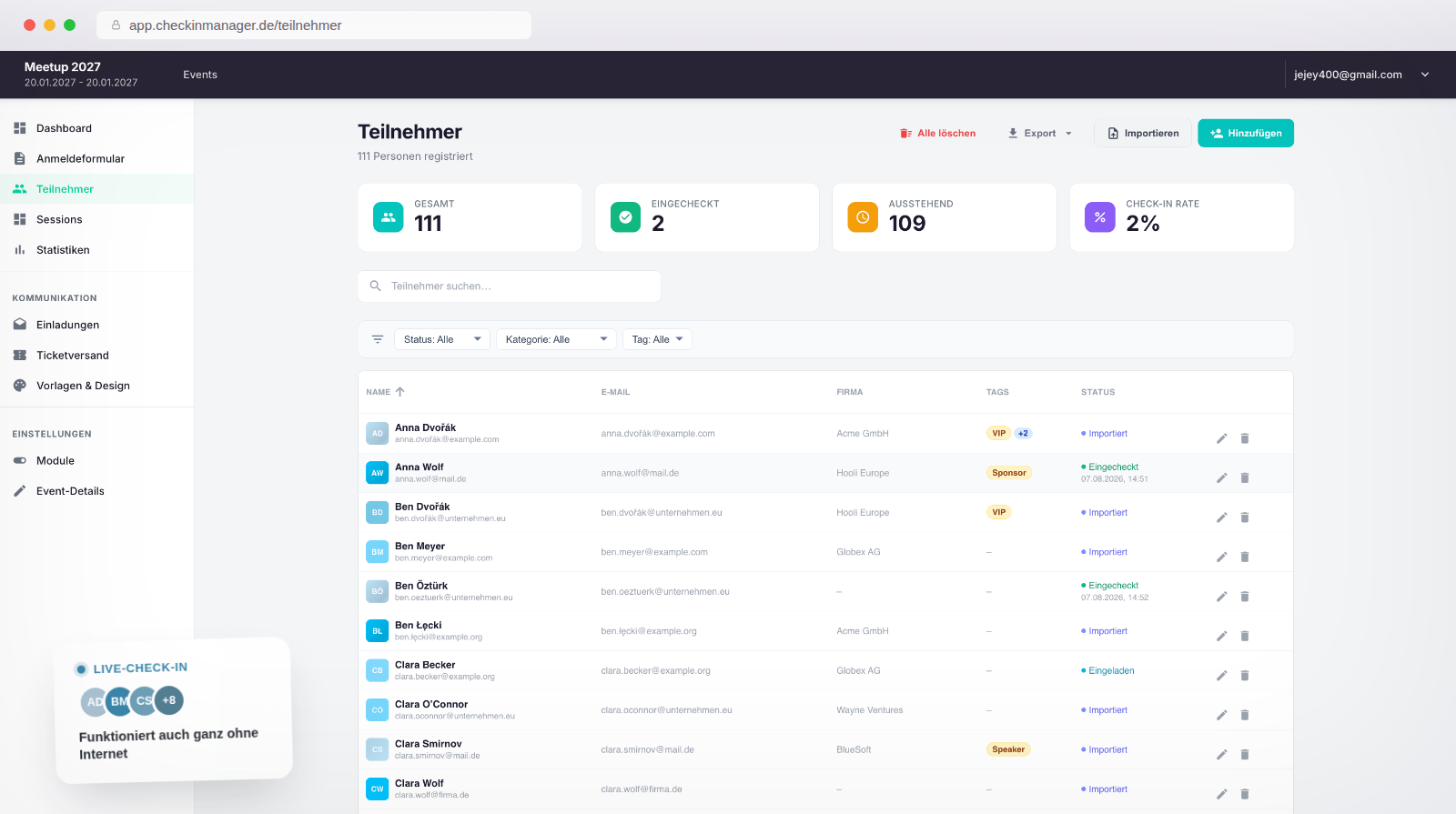 CheckinManager Screenshot #0