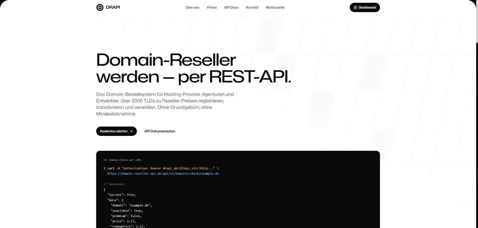 Domain-Reseller-API Screenshot #0