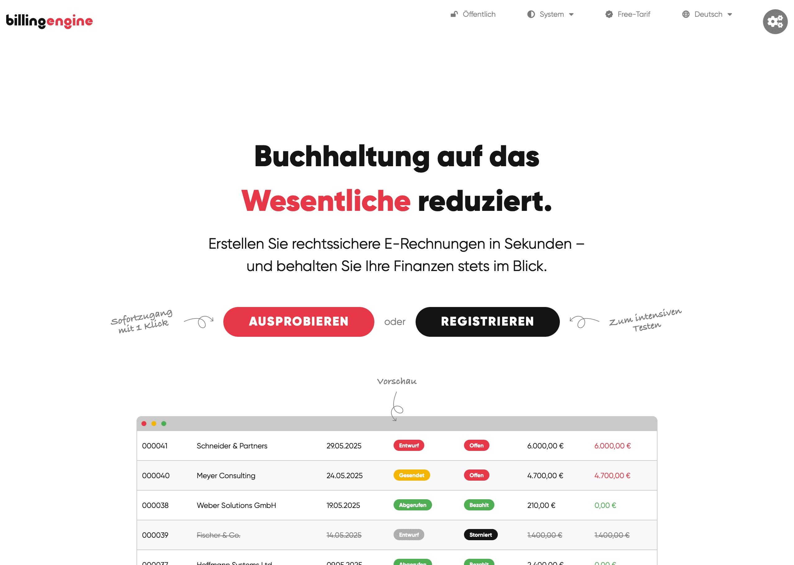 BillingEngine Screenshot #0