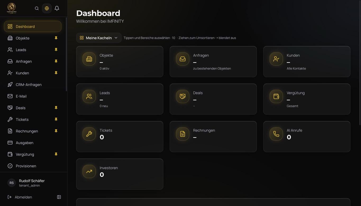 IMFINITY CRM Screenshot #0
