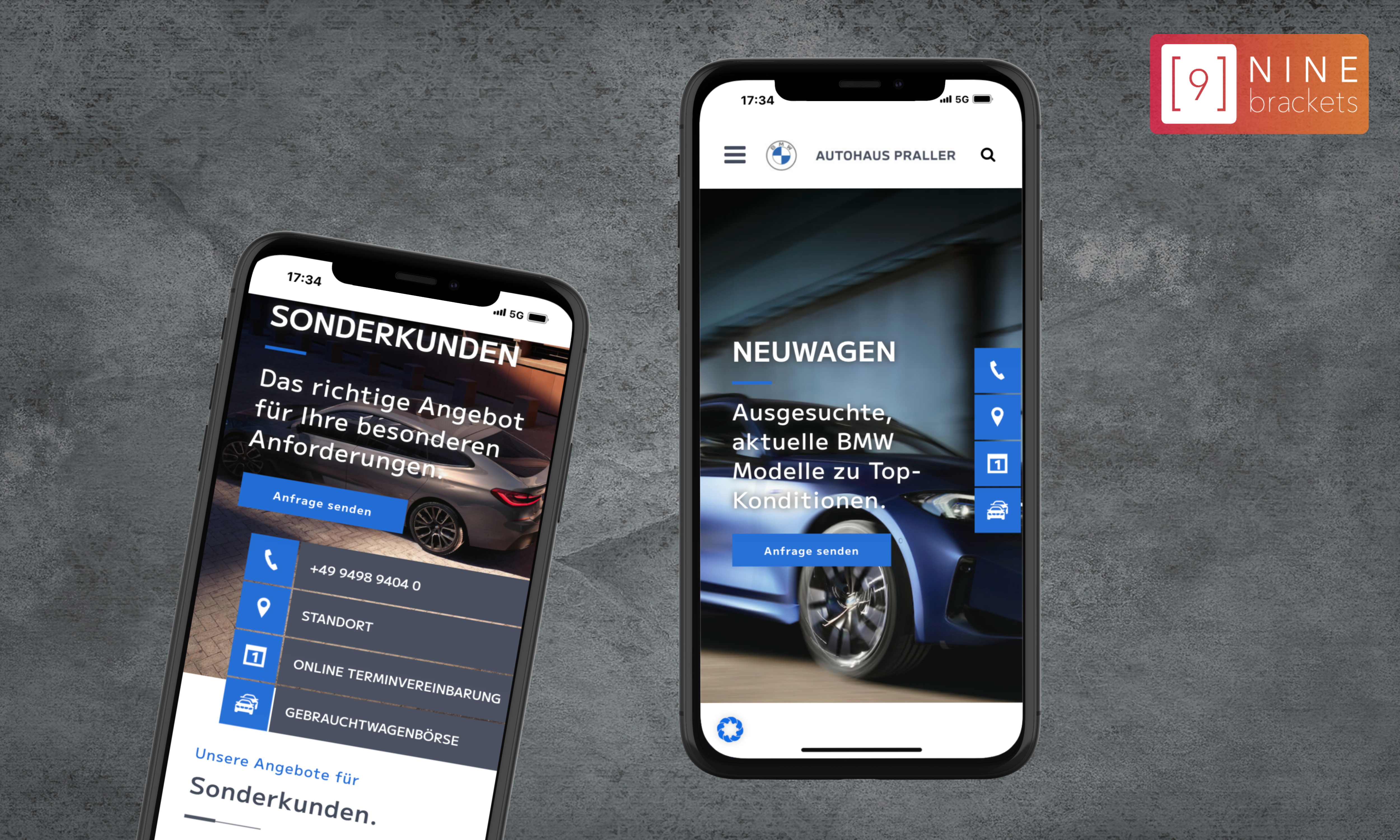 NINE brackets GmbH Projects & Portfolio Screenshot #1