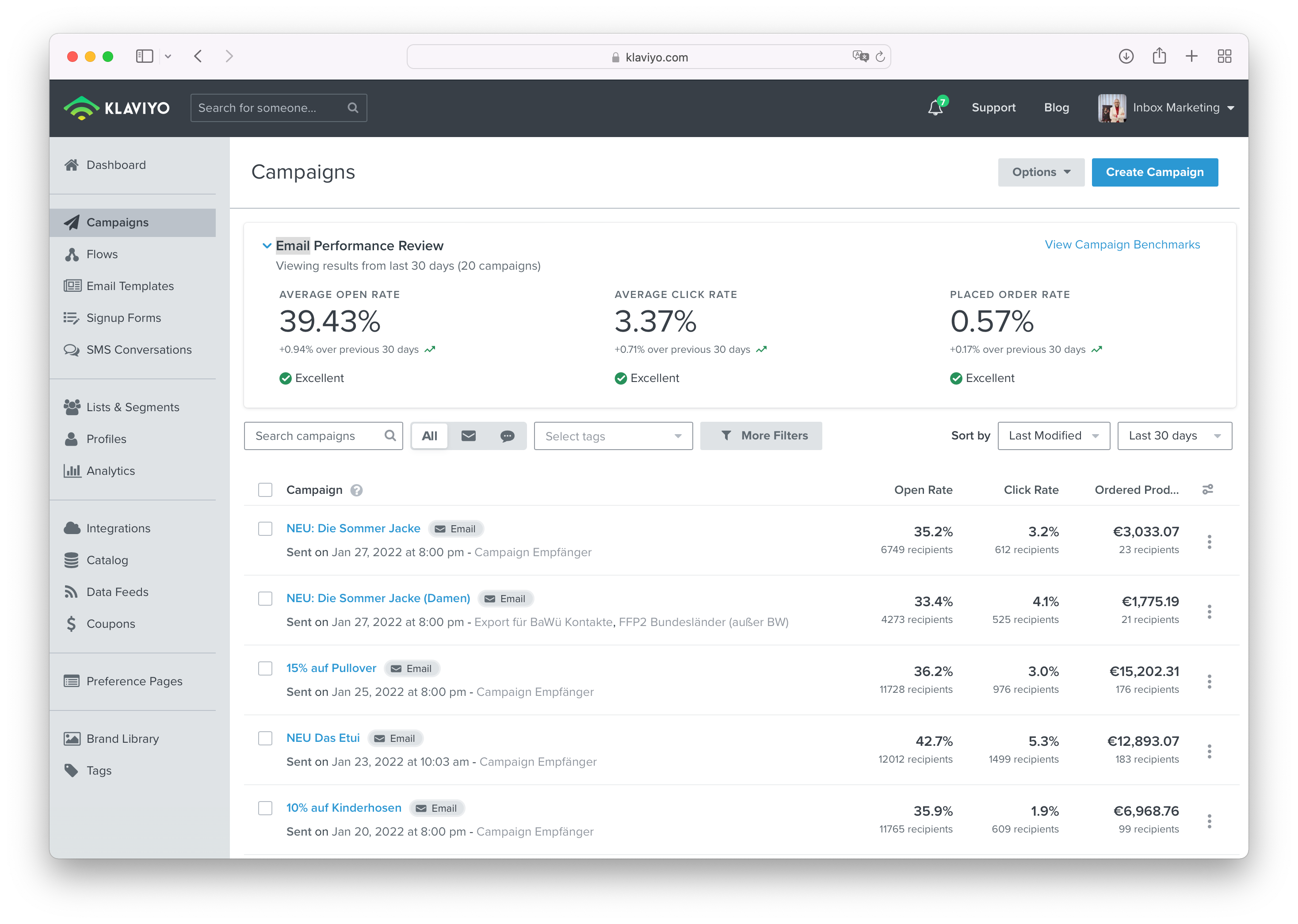 Klaviyo Screenshot #0