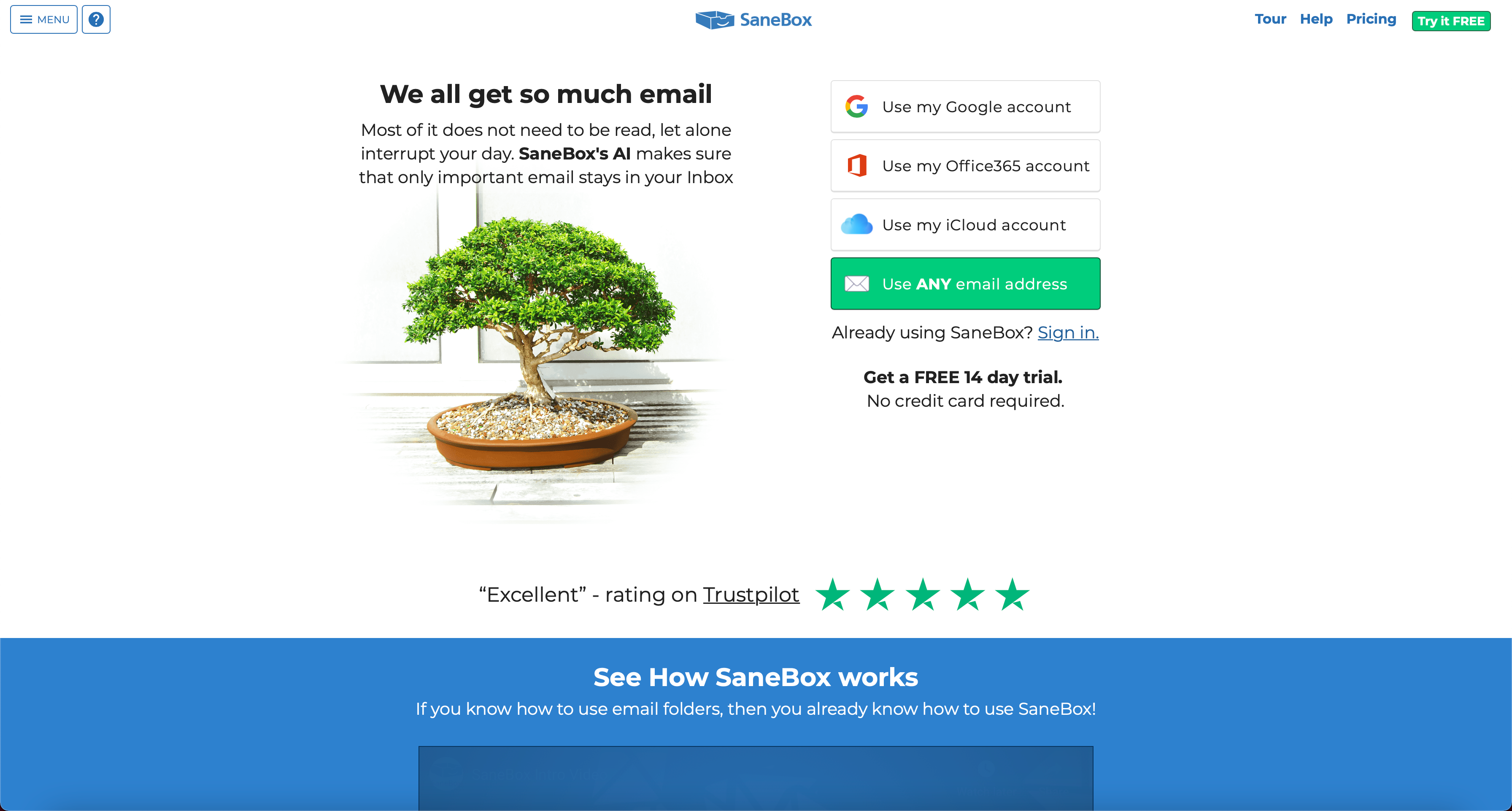 SaneBox Screenshot #0